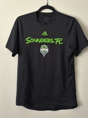 adidas Black Tee w/ Sounders FC Graphic